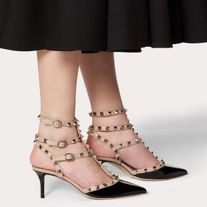 Valentino Rockstud Black Small Heels
